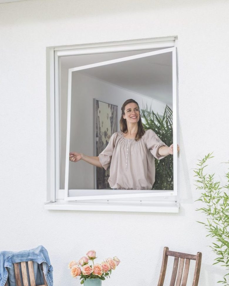 Insektenschutz Spannrahmen für Fenster.